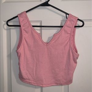 light pink ribbed tank